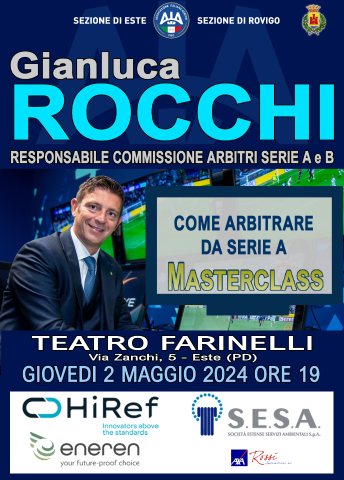 Gianluca Rocchi a Este per una Masterclass - 2 maggio 2024