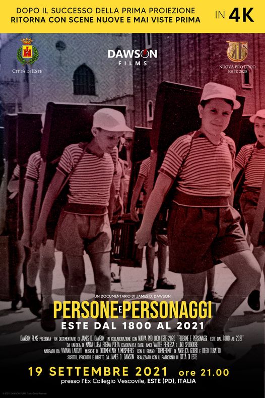 "Persone e personaggi" - torna domenica 19 settembre il documentario su Este