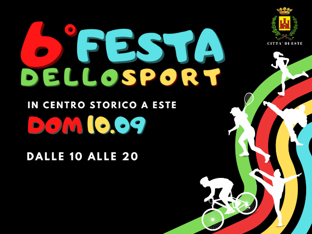 FESTA DELLO SPORT: domenica 10 settembre la VI edizione 