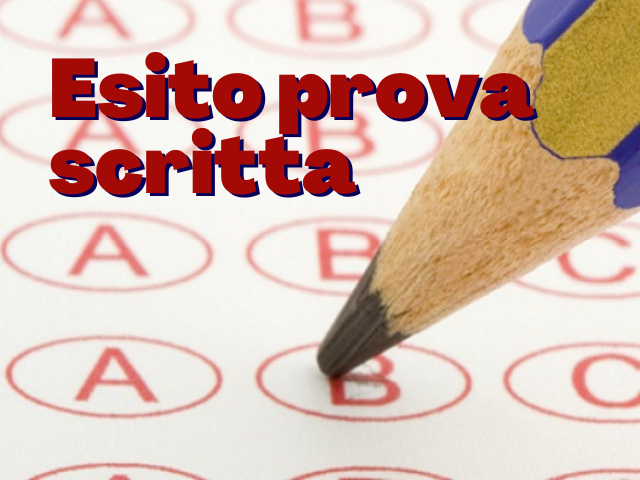 Risultato prova scritta Concorso Categorie Protette - 21.11.2022