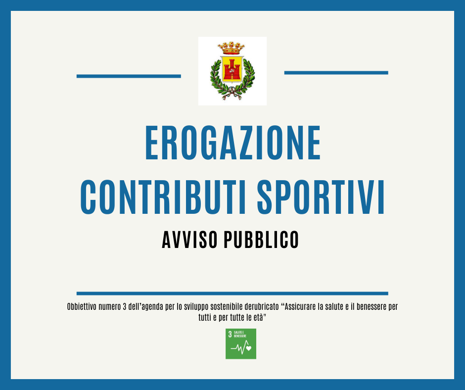 Avviso per l'assegnazione di contributi allo sport  - anno 2023