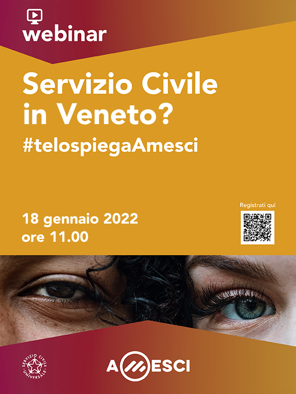 Servizio Civile in Veneto? Lo spiega Amesci con due eventi online