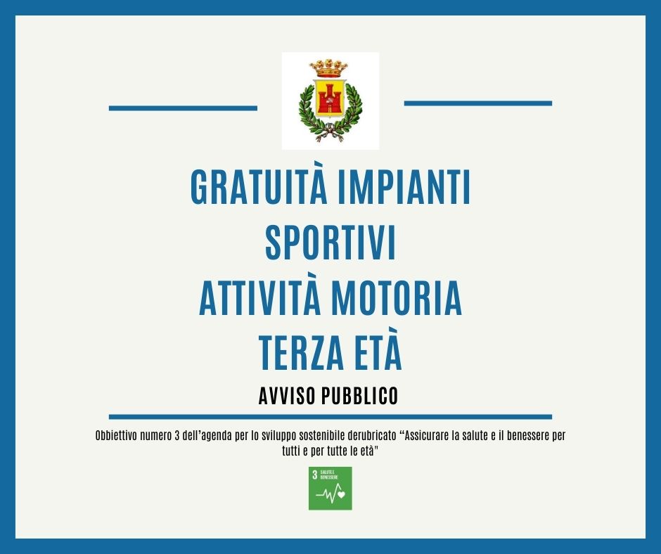 Avviso Pubblico: attività motoria per la terza età