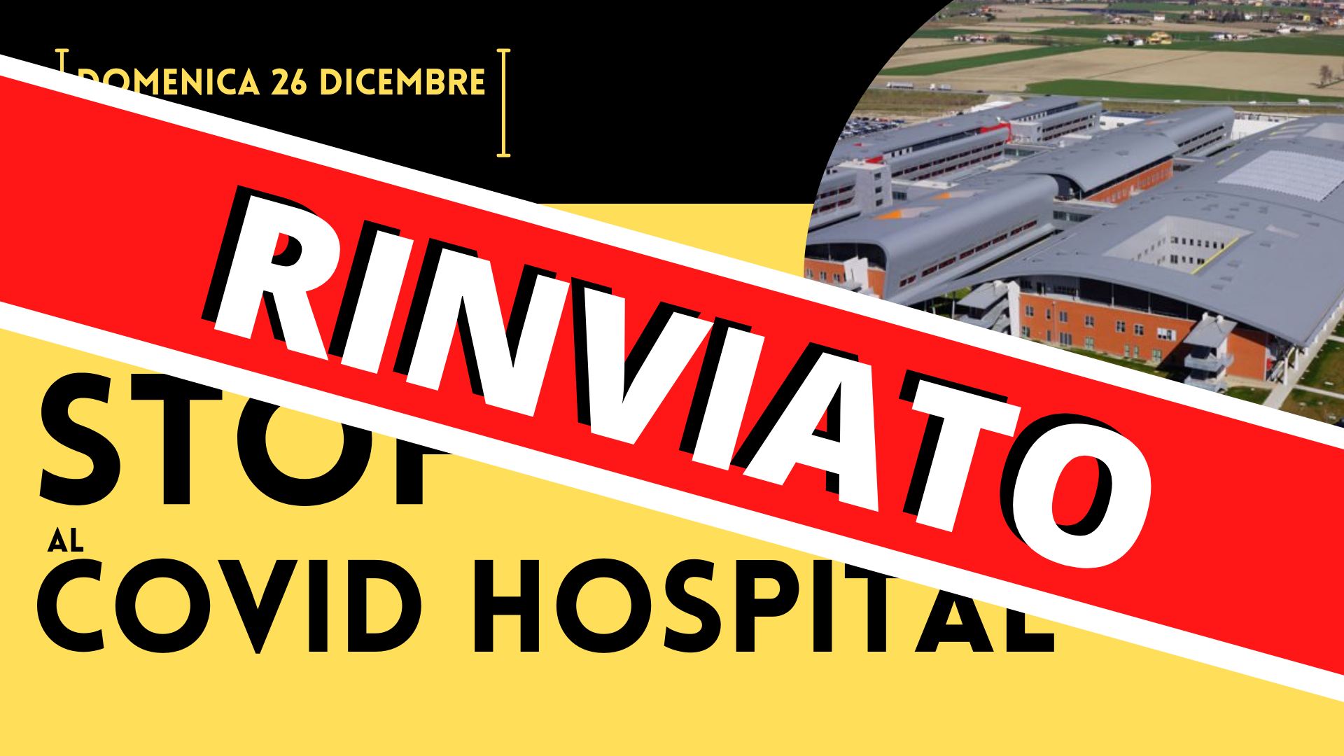 RINVIATA la manifestazione del 26 dicembre