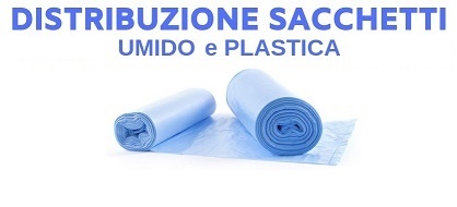 Distribuzione sacchi umido e plastica per il conferimento rifiuti 