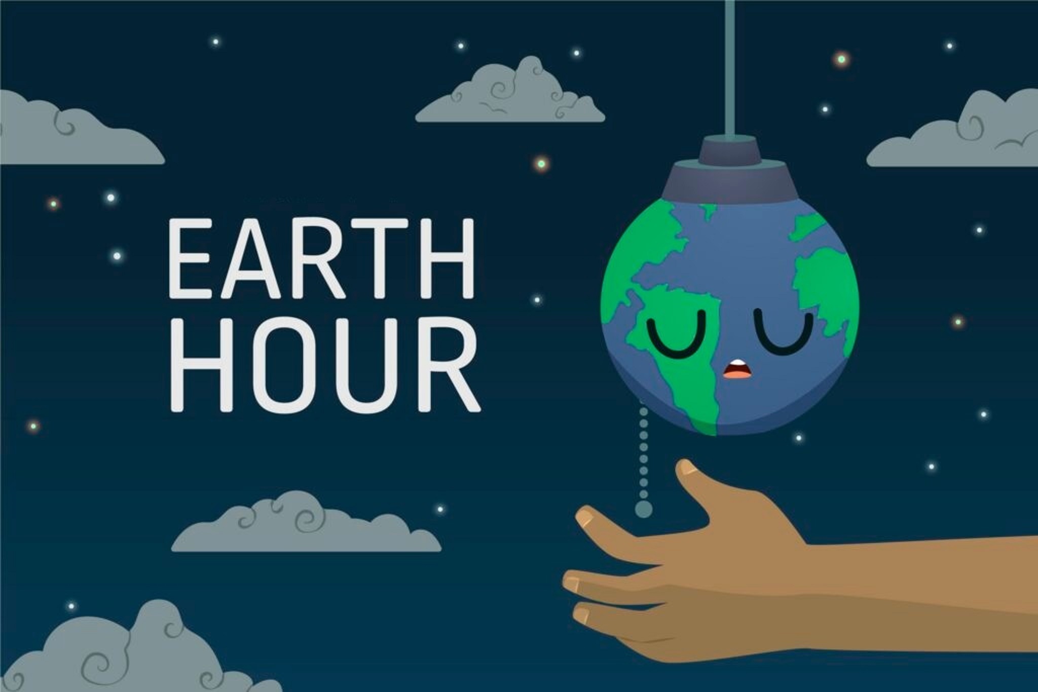 Spegnere le luci durante l'Ora della Terra (Earth Hour)