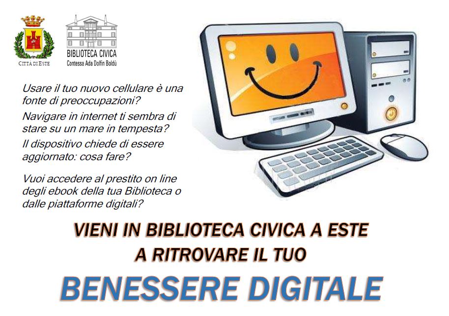 "Benessere digitale" in Biblioteca Civica a Este: prosegue il supporto per gli utenti!