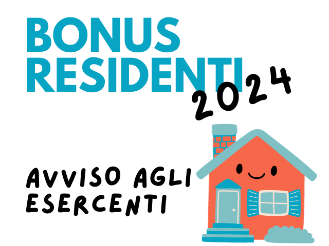 BONUS RESIDENZIALITA' - Avviso agli esercenti - Riapertura termini