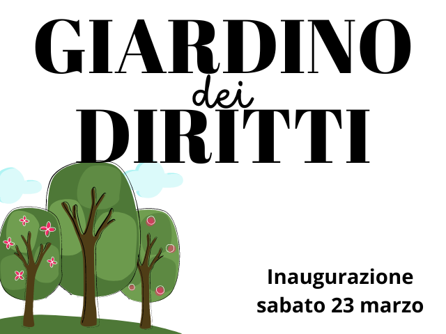 Giardino dei Diritti - inaugurazione sabato 23 marzo