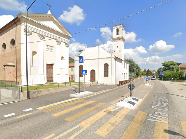 Lavori di riasfaltatura via Chiesa Motta