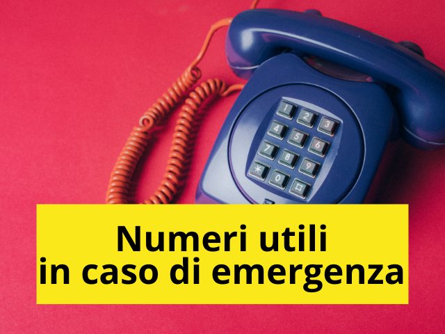 Numeri utili in caso di emergenza