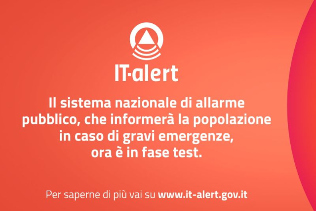 IT-alert: test sul territorio