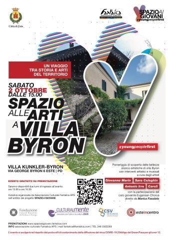  “Spazio alle Arti a Villa Byron”, un viaggio tra storia e arti del territorio - sabato 2 ottobre