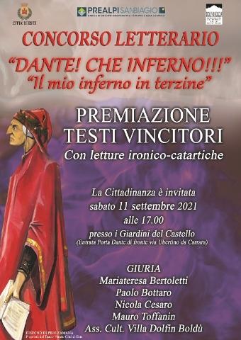 "Dante! Che Inferno!!!" - Premiazione dei testi vincitori sabato 11 settembre