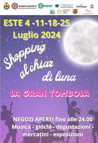 Shopping al Chiar di Luna tutti i giovedì di luglio 2024
