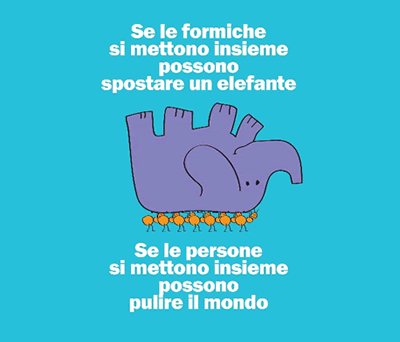 Se le persone si mettono insieme possono pulire il mondo