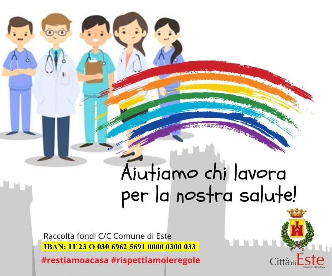 Aiutiamo chi lavora per la nostra salute - Este lancia la raccolta fondi per acquisto di attrezzature per l'emergenza, presidi di protezione, letti e macchinari per terapia intensiva