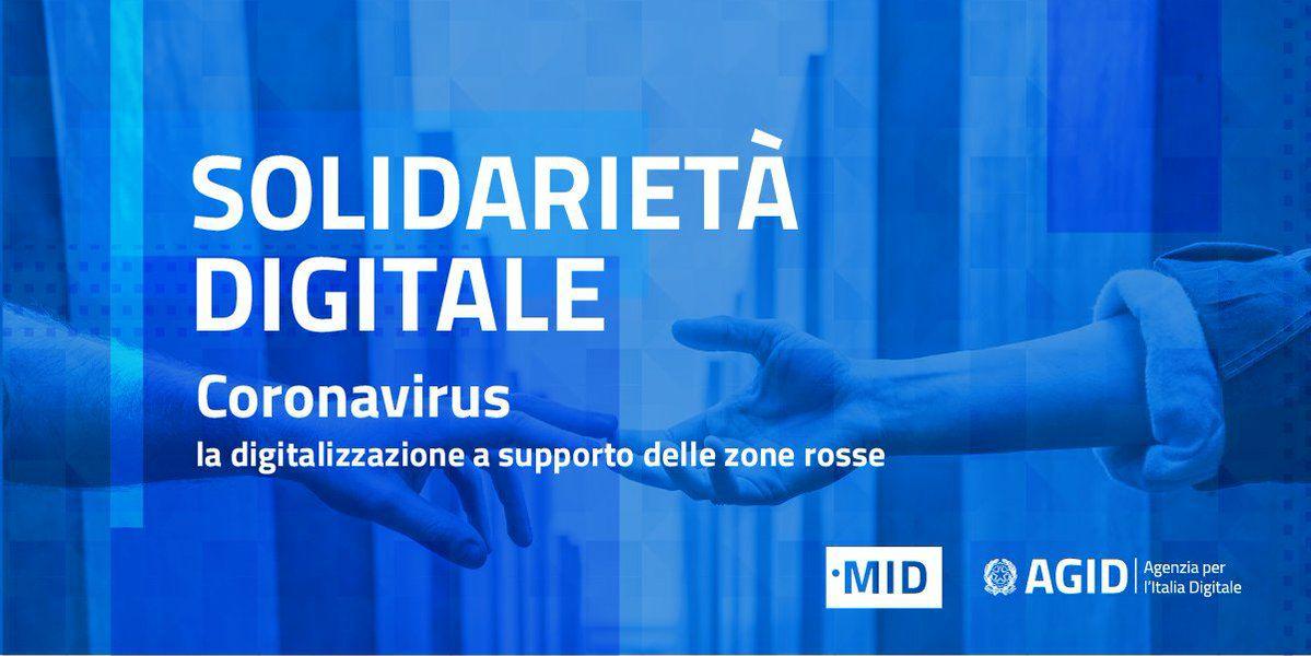 Solidarietà Digitale a supporto delle zone rosse 