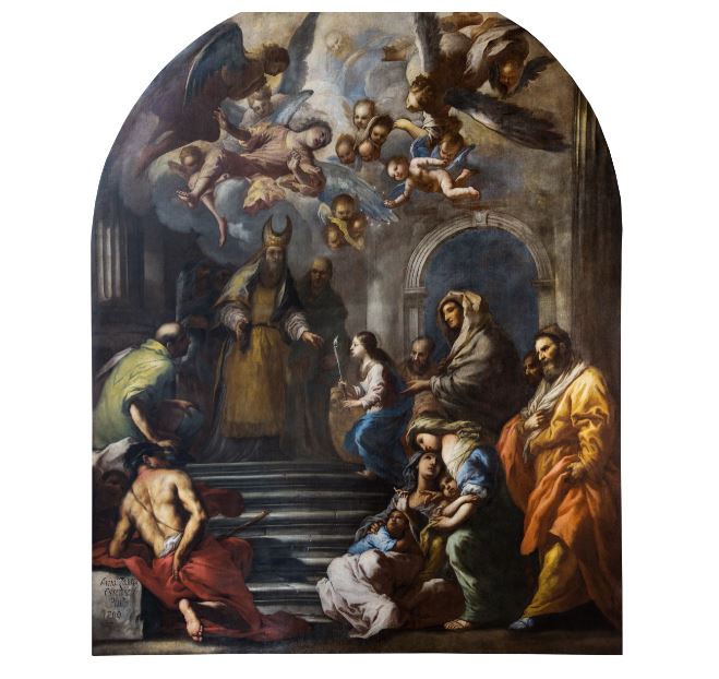 Lavori alla chiesa della beata vergine della salute