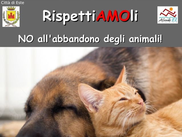 Campagna di sensibilizzazione contro l'abbandono degli animali domestici